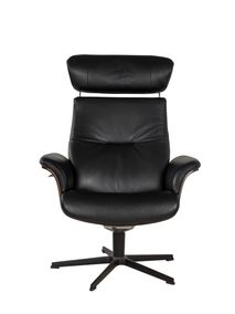 Relaxzetel TIMEOUT hoge rug - Zwart/walnoot CFM-20-000036-30-FBWZ