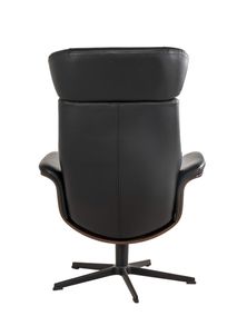 Relaxzetel TIMEOUT hoge rug - Zwart/walnoot CFM-20-000036-30-FBWZ
