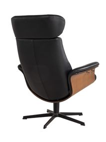 Relaxzetel TIMEOUT hoge rug - Zwart/walnoot CFM-20-000036-30-FBWZ