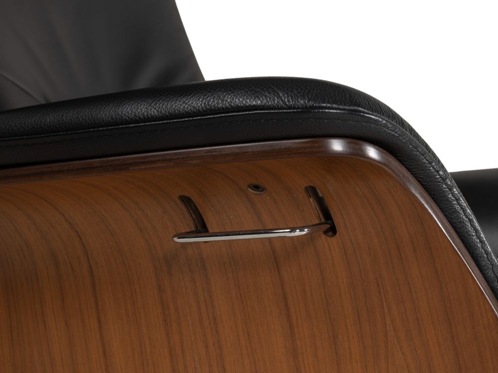 Relaxzetel TIMEOUT hoge rug - Zwart/walnoot CFM-20-000036-30-FBWZ