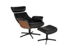 Relaxzetel TIMEOUT hoge rug - Zwart/walnoot CFM-20-000036-30-FBWZ