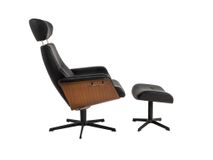 Relaxzetel TIMEOUT hoge rug - Zwart/walnoot CFM-20-000036-30-FBWZ