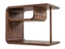 Nachttafel CURVINO - Massief walnotenhout HSN-7-000036