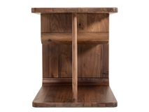 Nachttafel CURVINO - Massief walnotenhout HSN-7-000036