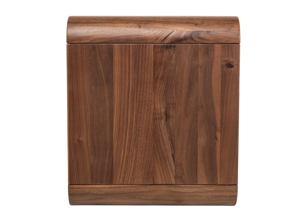 Nachttafel CURVINO - Massief walnotenhout HSN-7-000036