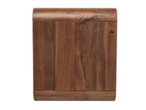 Nachttafel CURVINO - Massief walnotenhout HSN-7-000036