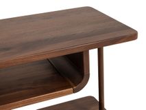 Nachttafel CURVINO - Massief walnotenhout HSN-7-000036