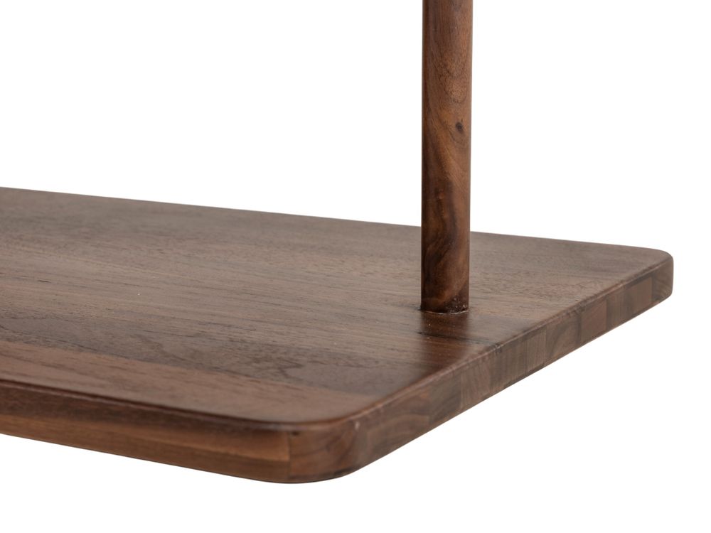 Nachttafel CURVINO - Massief walnotenhout HSN-7-000036