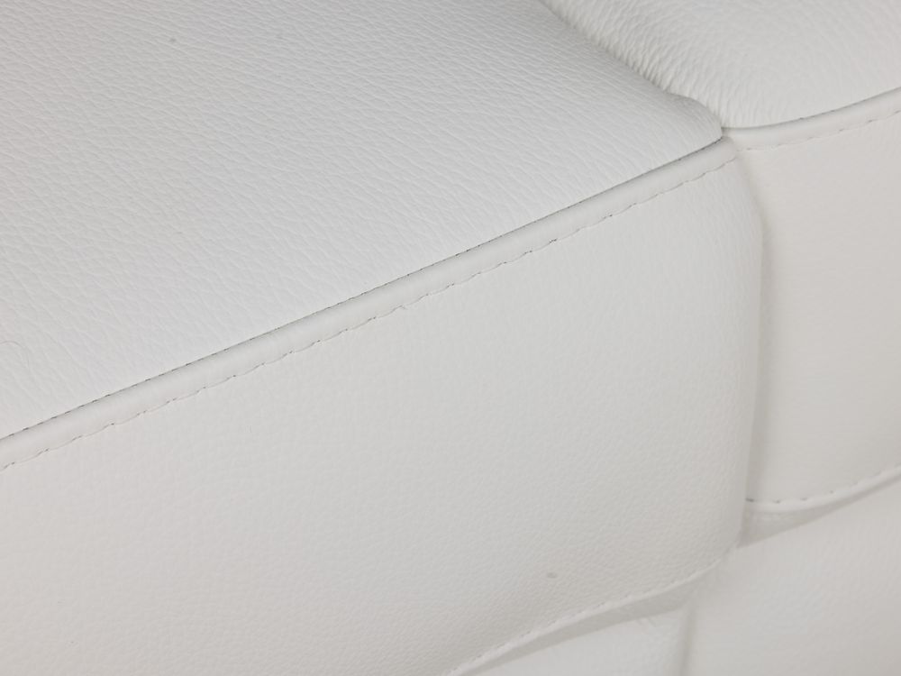 Hoekzetel met elektr. relax ANDORRE - Wit leder C-DDV-21-TZHK