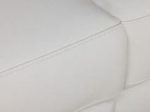 Hoekzetel met elektr. relax ANDORRE - Wit leder C-DDV-21-TZHK