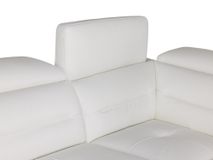 Hoekzetel met elektr. relax ANDORRE - Wit leder C-DDV-21-TZHK