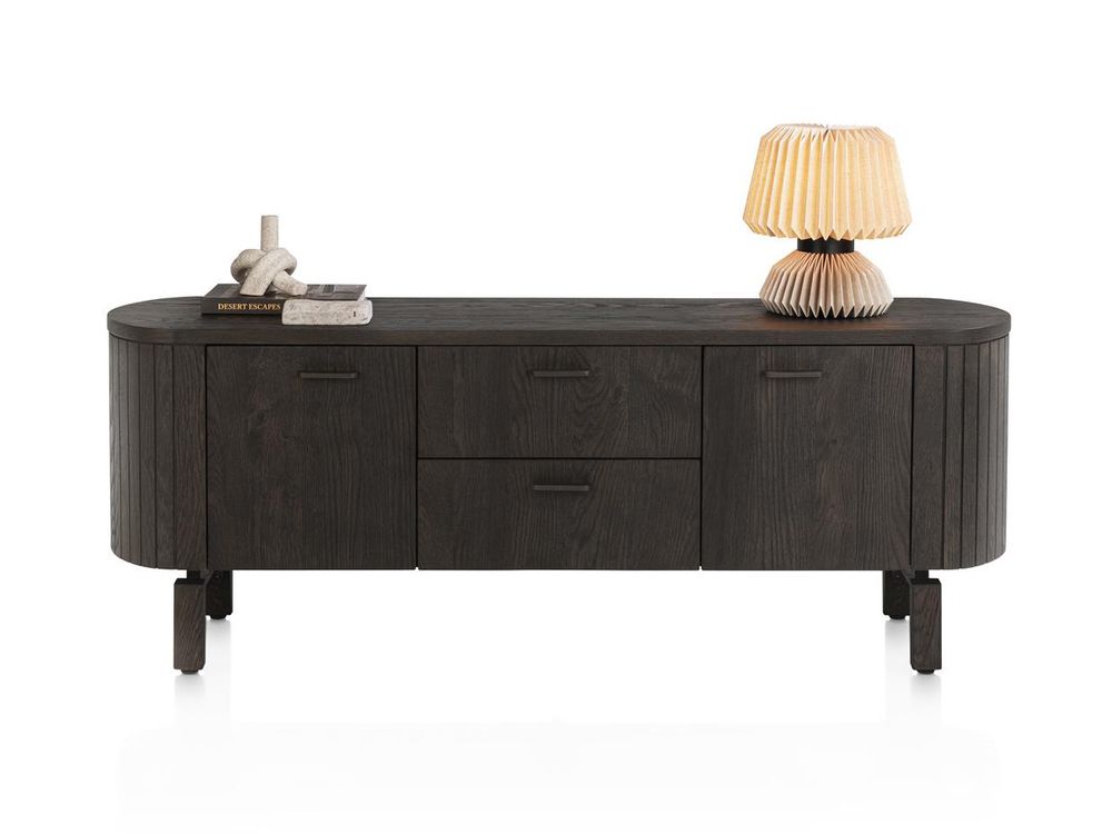 Tv-meubel RAVELLO - Donker eikenfineer HEH 54548-BAS