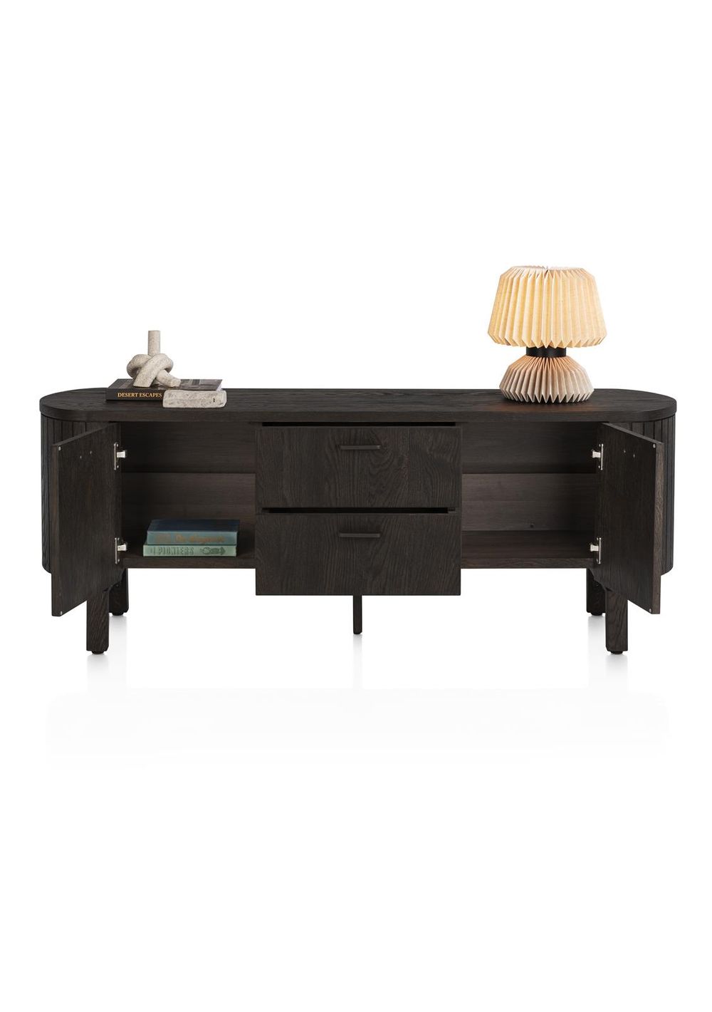 Tv-meubel RAVELLO - Donker eikenfineer HEH 54548-BAS