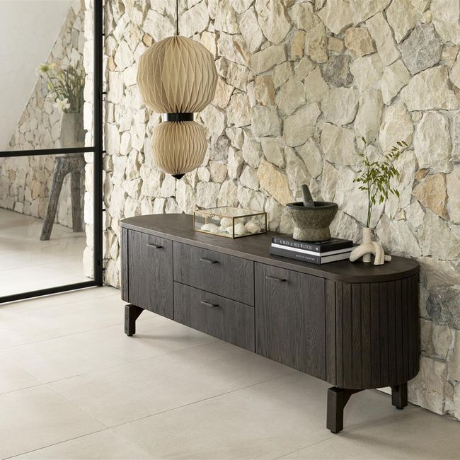 Tv-meubel RAVELLO - Donker eikenfineer