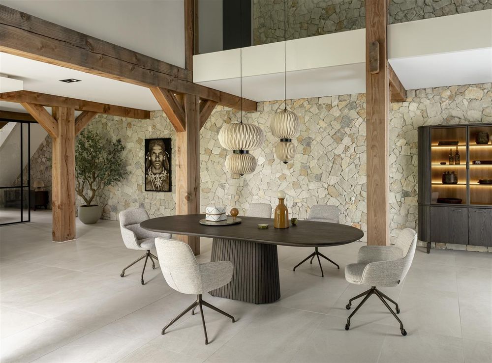 Eetkamertafel RAVELLO - Donker eikenfineer HEH 54554-BAS