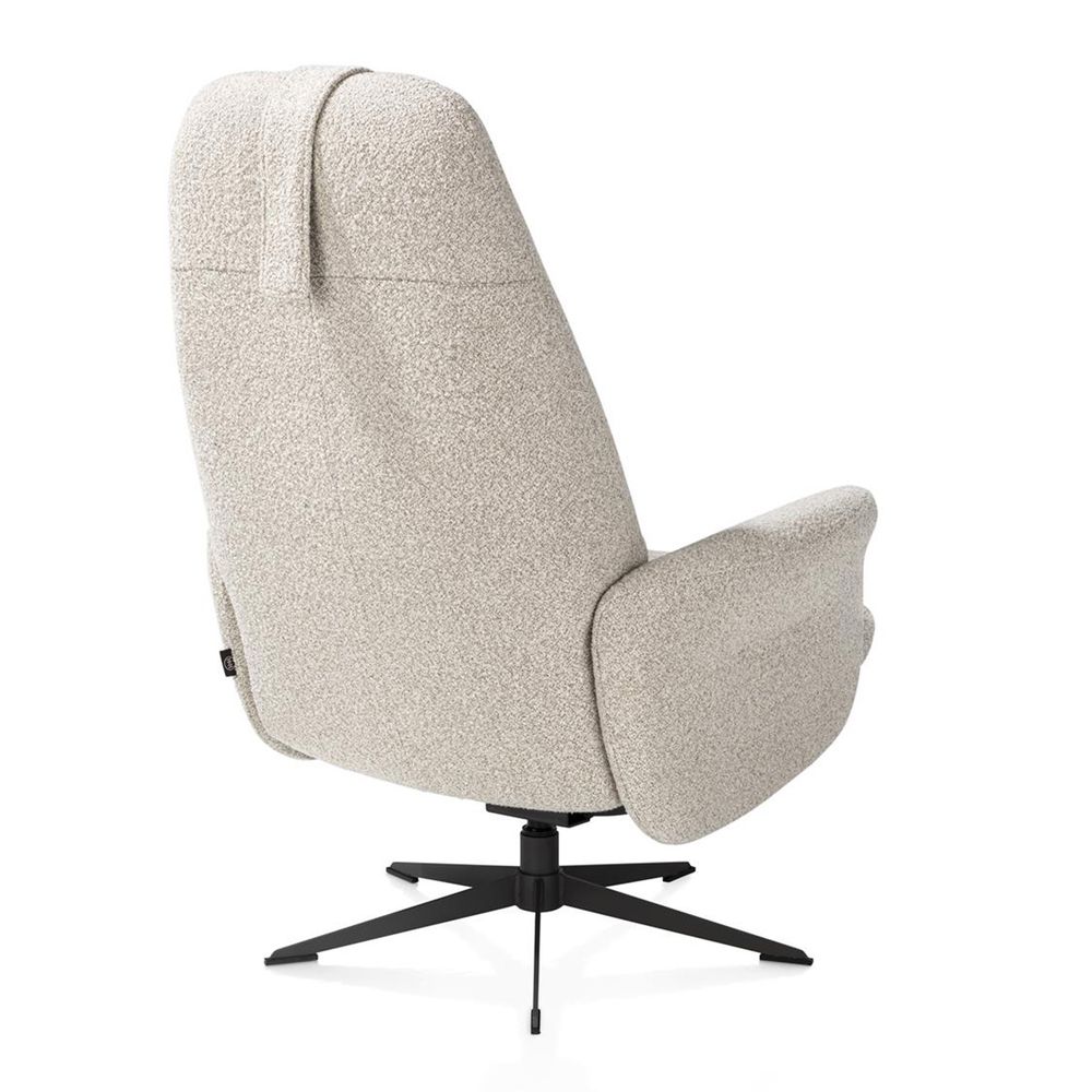 Fauteuil met poef TORINO - Beige HEH 53699-BEI