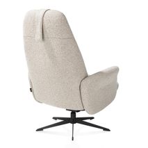 Fauteuil met poef TORINO - Beige HEH 53699-BEI