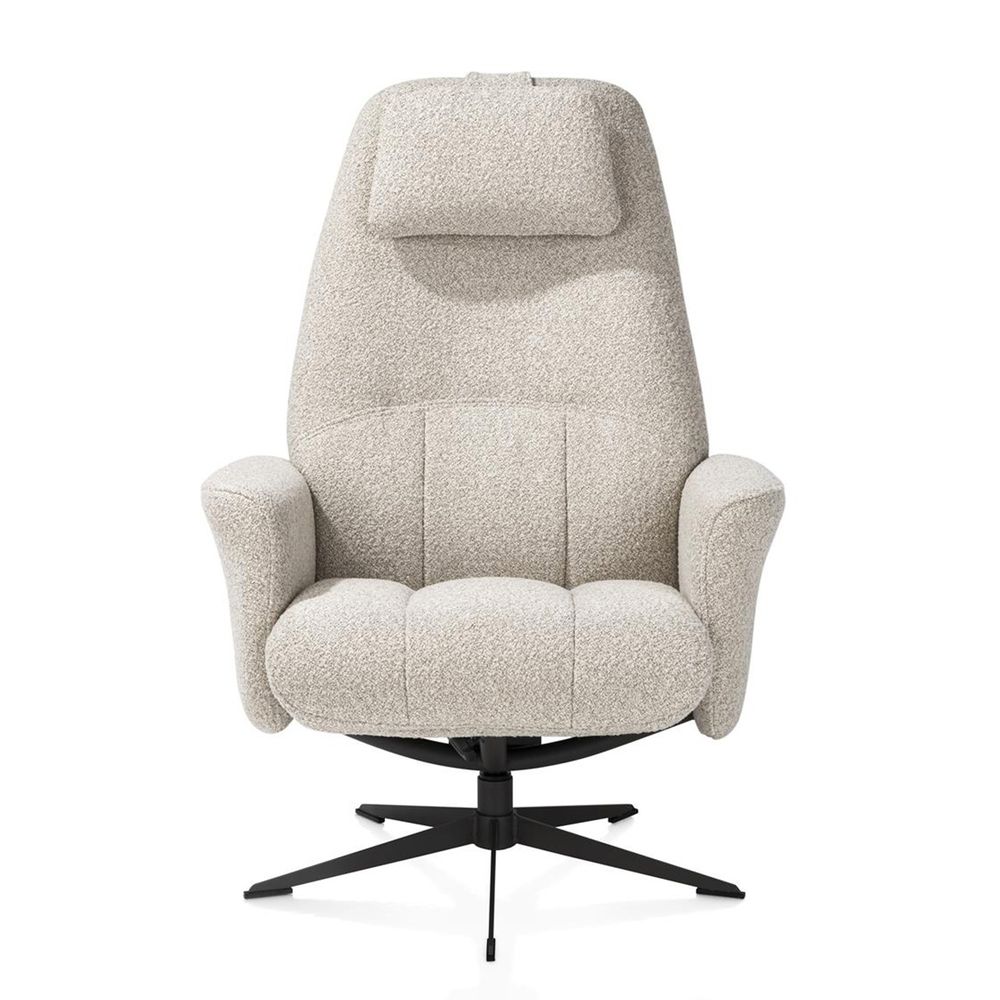 Fauteuil met poef TORINO - Beige HEH 53699-BEI