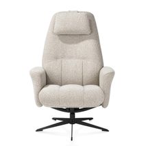 Fauteuil met poef TORINO - Beige HEH 53699-BEI
