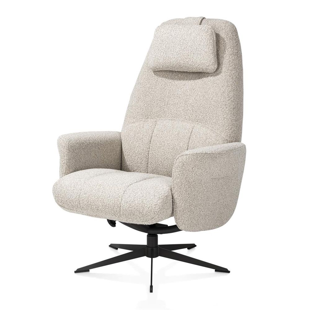 Fauteuil met poef TORINO - Beige HEH 53699-BEI