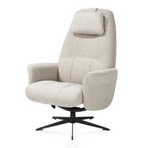 Fauteuil met poef TORINO - Beige HEH 53699-BEI