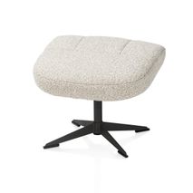 Fauteuil met poef TORINO - Beige HEH 53699-BEI