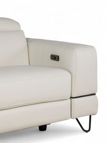 3-zit met elektr. relaxen PAUL - Beige C-CAL-165-HKS1