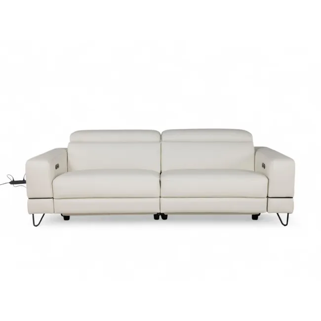 3-zit met elektr. relaxen PAUL - Bianco Puro