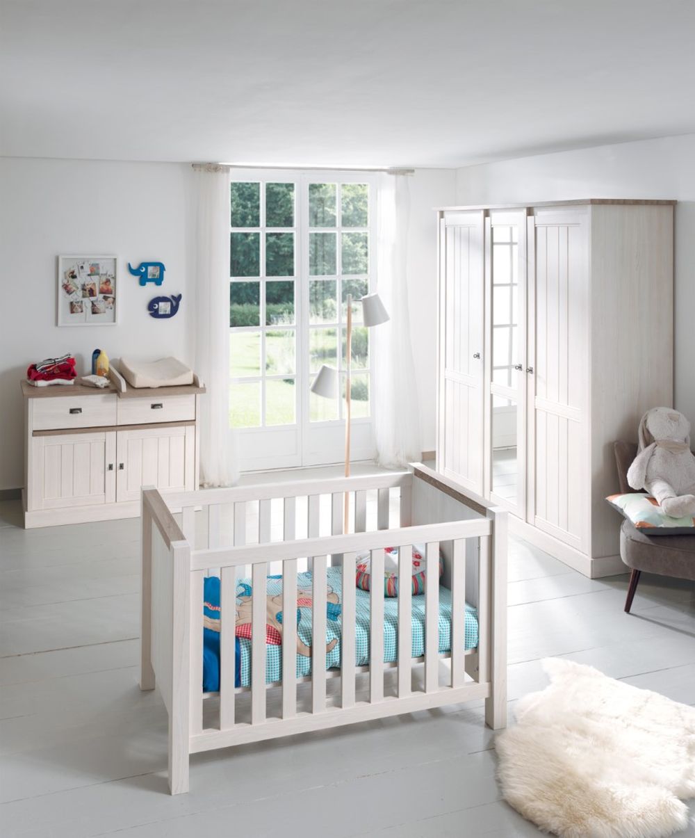 Babybed YORK - Lariks & Crystal Oak Beige MBR YOJK BB1