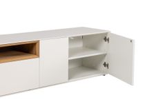Tv-meubel ALPHA - Wit/Naturel eikenfineer ARR-1-000013