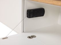 Tv-meubel ALPHA - Wit/Naturel eikenfineer ARR-1-000013