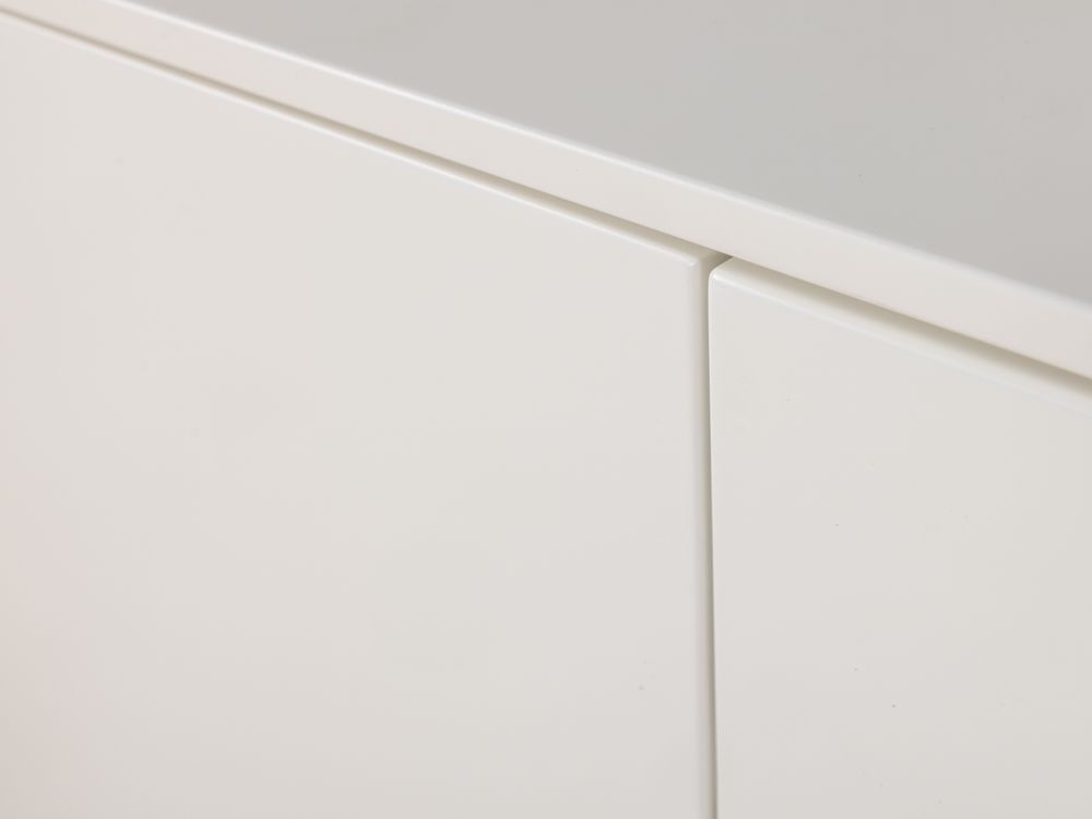 Tv-meubel ALPHA - Wit/Naturel eikenfineer ARR-1-000013