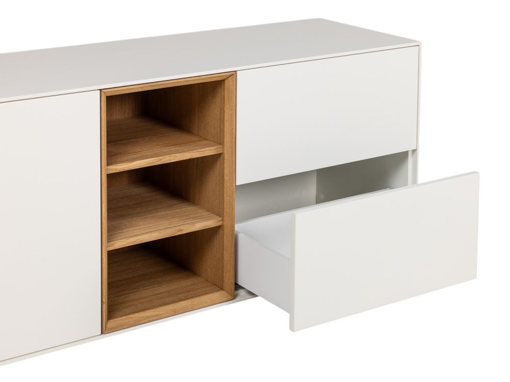 Dressoir ALPHA - Wit/Naturel eikenfineer ARR-1-000031