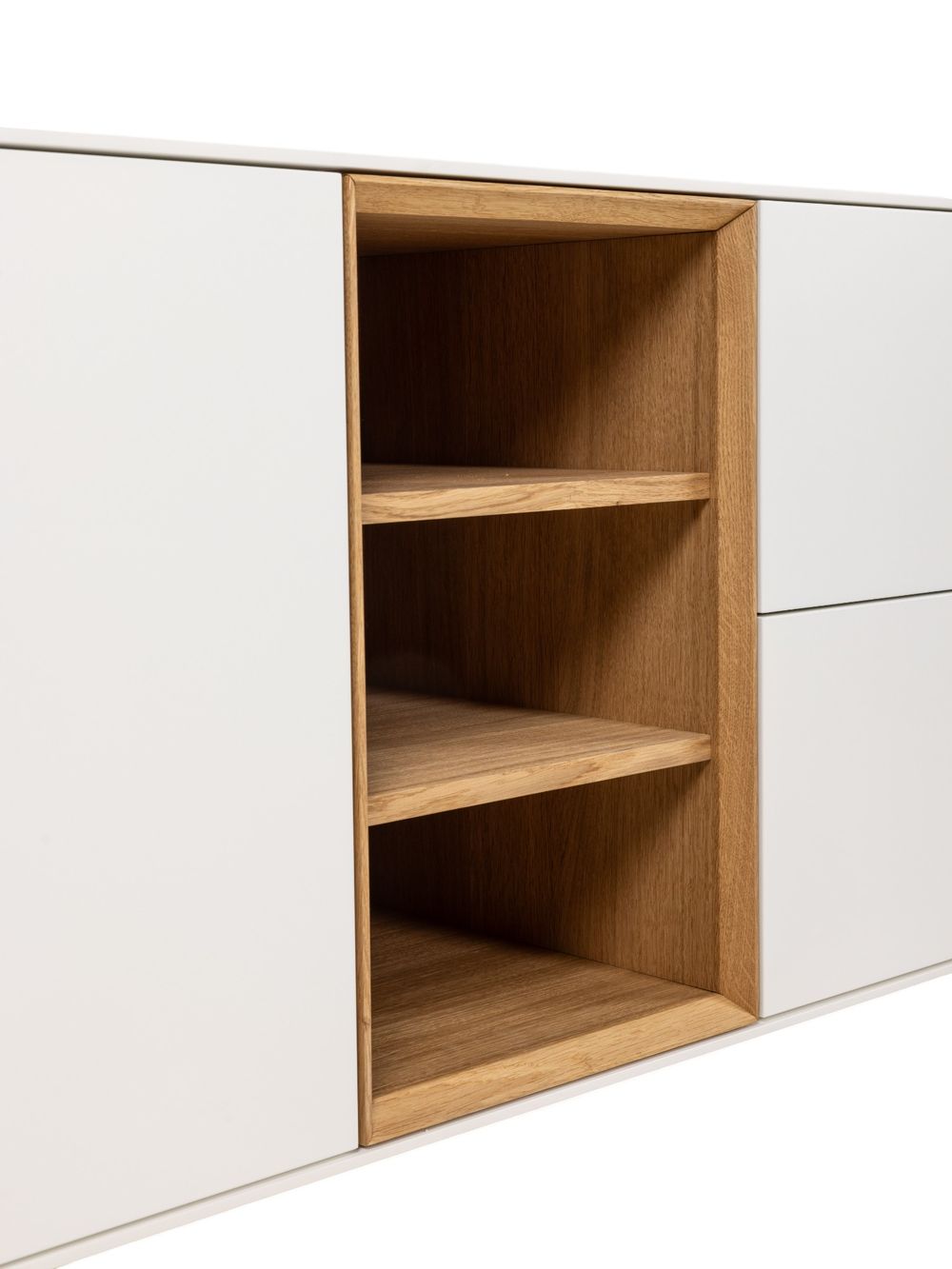 Dressoir ALPHA - Wit/Naturel eikenfineer ARR-1-000031