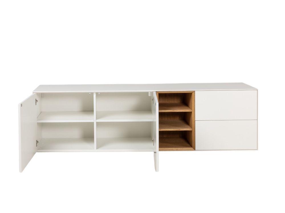 Dressoir ALPHA - Wit/Naturel eikenfineer ARR-1-000031