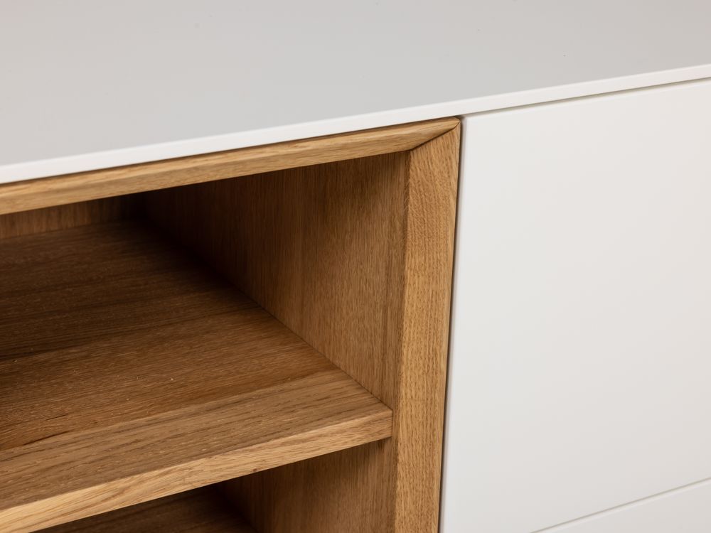 Dressoir ALPHA - Wit/Naturel eikenfineer ARR-1-000031