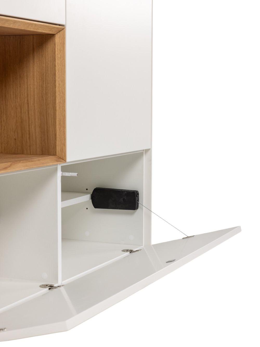 Barkast ALPHA - Wit/Naturel eikenfineer ARR-1-000037