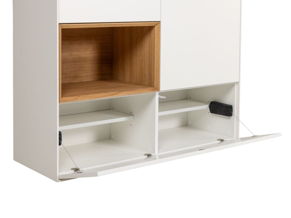 Barkast ALPHA - Wit/Naturel eikenfineer ARR-1-000037