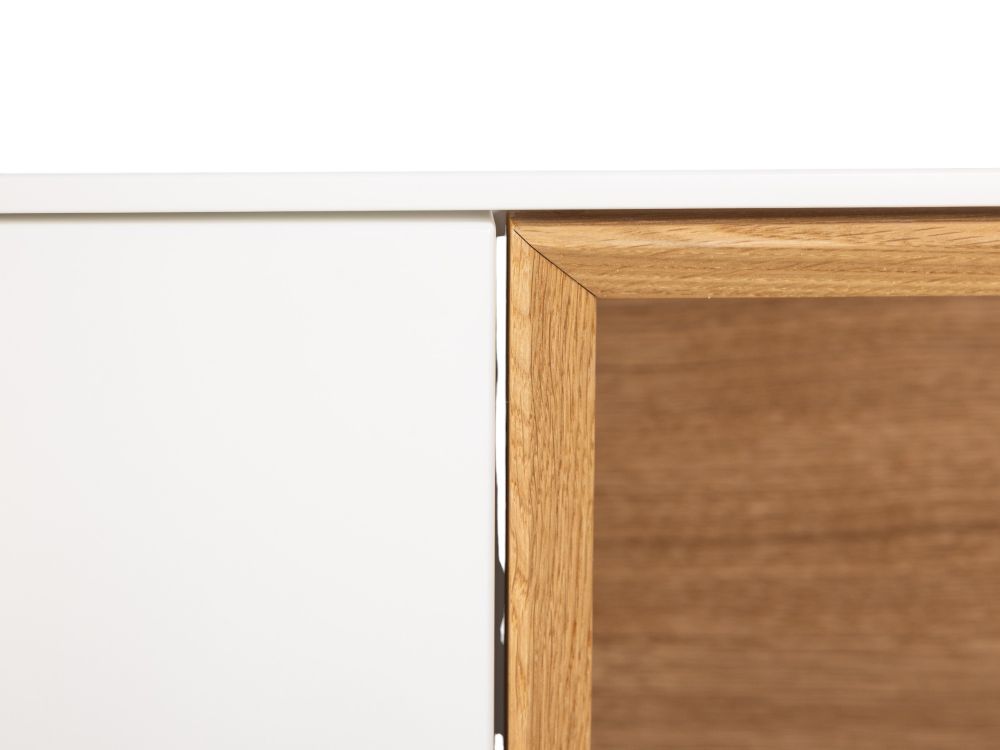 Barkast ALPHA - Wit/Naturel eikenfineer ARR-1-000037