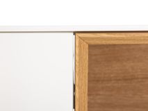 Barkast ALPHA - Wit/Naturel eikenfineer ARR-1-000037