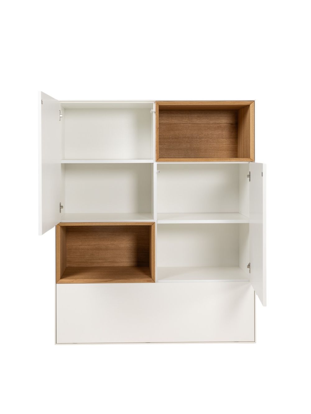 Barkast ALPHA - Wit/Naturel eikenfineer ARR-1-000037