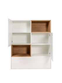 Barkast ALPHA - Wit/Naturel eikenfineer ARR-1-000037