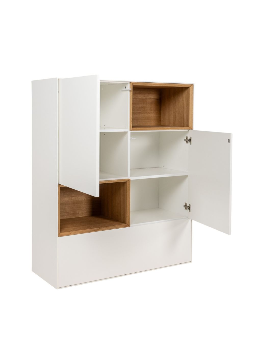 Barkast ALPHA - Wit/Naturel eikenfineer ARR-1-000037