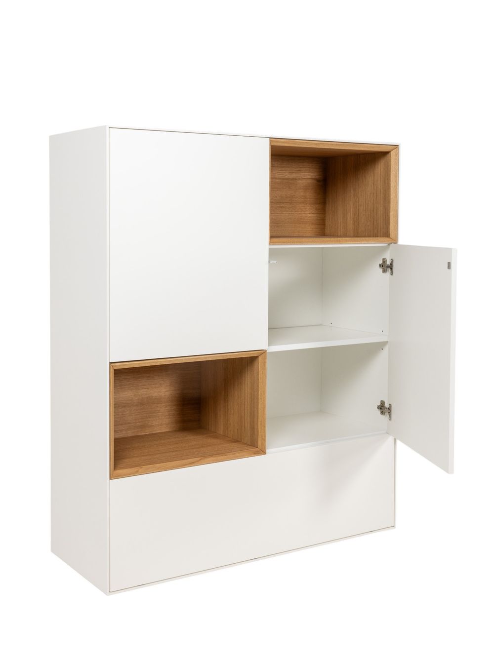 Barkast ALPHA - Wit/Naturel eikenfineer ARR-1-000037