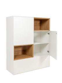 Barkast ALPHA - Wit/Naturel eikenfineer ARR-1-000037