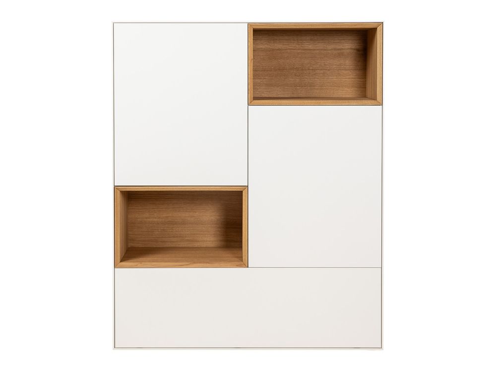 Barkast ALPHA - Wit/Naturel eikenfineer ARR-1-000037