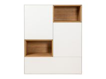 Barkast ALPHA - Wit/Naturel eikenfineer ARR-1-000037