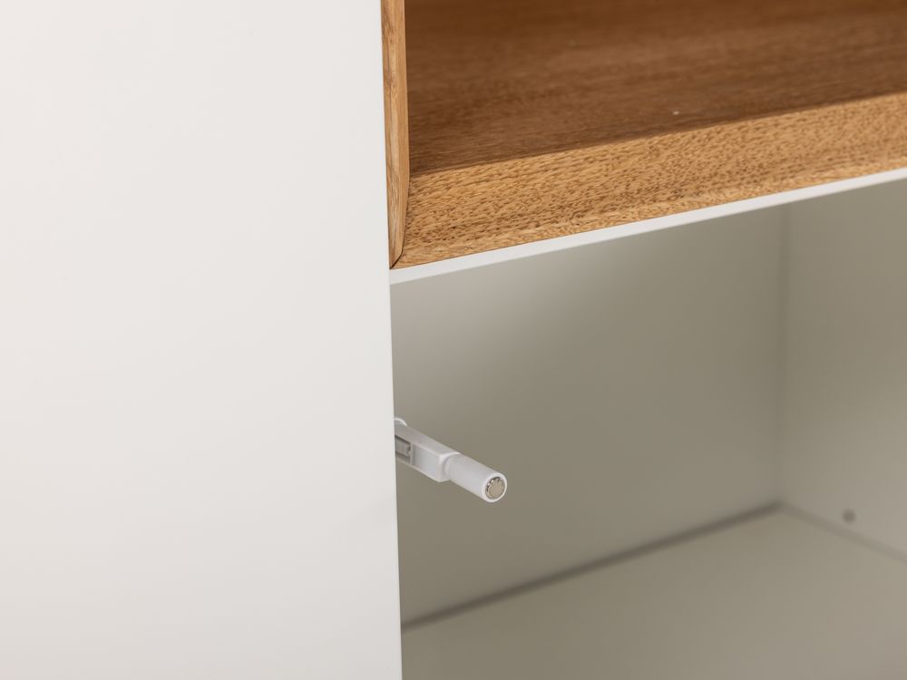 Barkast ALPHA - Wit/Naturel eikenfineer ARR-1-000037