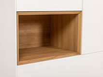 Barkast ALPHA - Wit/Naturel eikenfineer ARR-1-000037