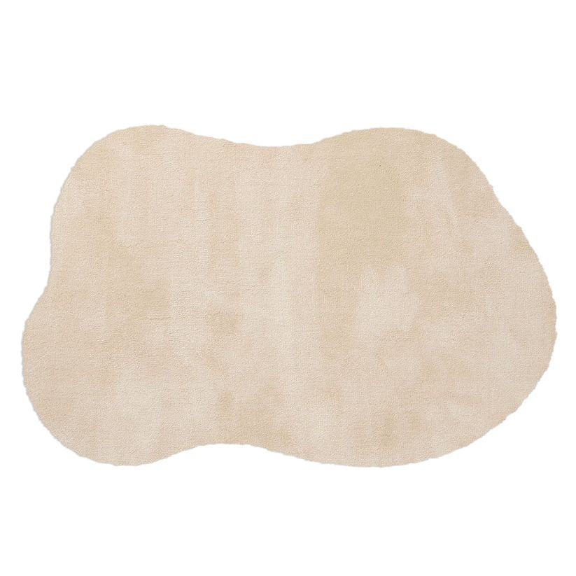 Tapijt VELVET TOUCH - organische vorm - Crème